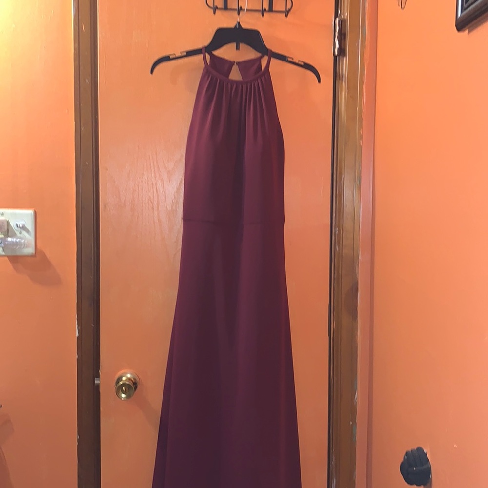 BILL LEVKOFF Sangria burgundy color women size 8 Gown